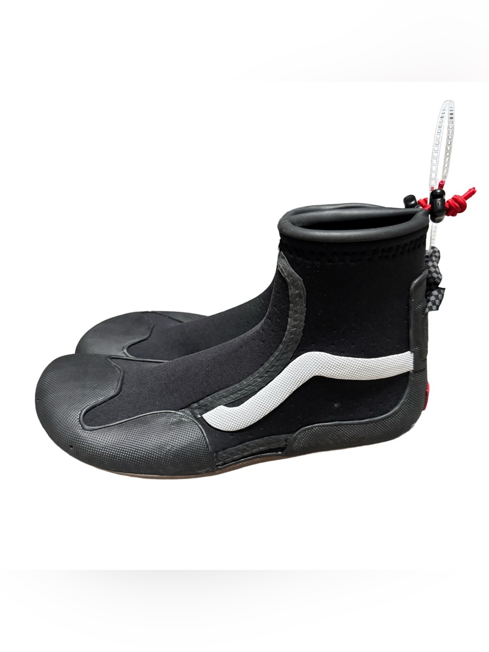 Vans Surf Boot 2 Mid Surf Bootie Mens 7 Womens 8.5 Black Neoprene Waterproof NWT - Picture 2 of 6